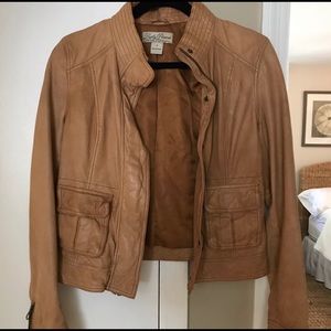 Lucky Brand size small - tan soft leather coat